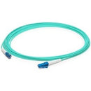 AddOn 3m LC (Male) to LC (Male) Aqua OM4 Simplex OFNR (Riser-Rated) Straight Fiber Patch Cable - American Tech Depot