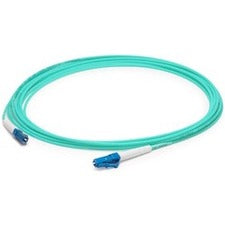 AddOn 3m LC (Male) to LC (Male) Aqua OM4 Simplex OFNR (Riser-Rated) Straight Fiber Patch Cable - American Tech Depot