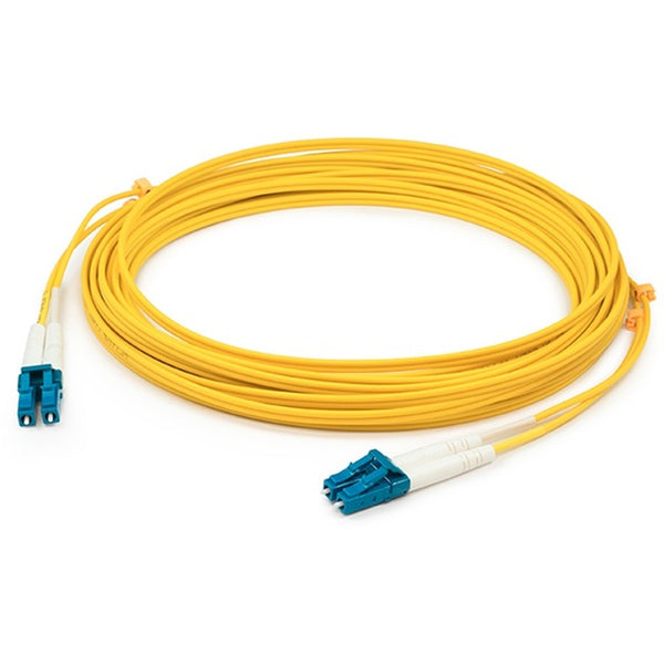 AddOn 8m LC (Male) to LC (Male) Yellow OM4 Duplex Fiber OFNR (Riser-Rated) Patch Cable - American Tech Depot