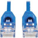 Tripp Lite Cat6a 10G Snagless Molded Slim UTP Network Patch Cable (M-M), Blue, 15 ft. - American Tech Depot