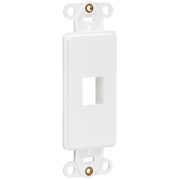 Tripp Lite Center Plate Insert, Decora Style - Vertical, 1 Port - American Tech Depot