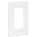 Tripp Lite Single-Gang Faceplate, Decora Style - Vertical, White - American Tech Depot