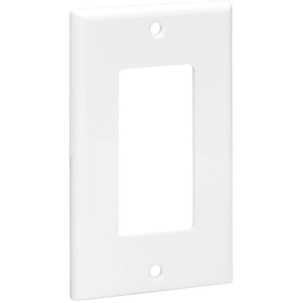 Tripp Lite Single-Gang Faceplate, Decora Style - Vertical, White - American Tech Depot