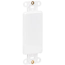 Tripp Lite Center Plate Insert, Decora Style - Vertical, Blank - American Tech Depot