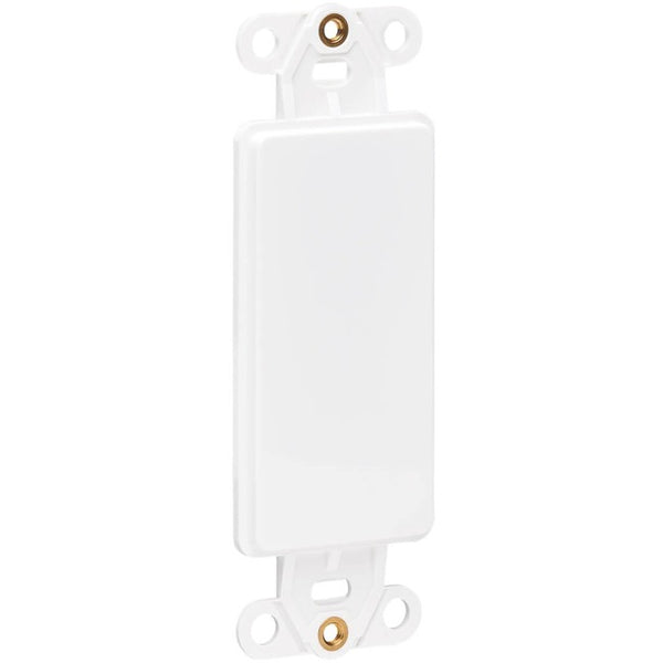 Tripp Lite Center Plate Insert, Decora Style - Vertical, Blank - American Tech Depot