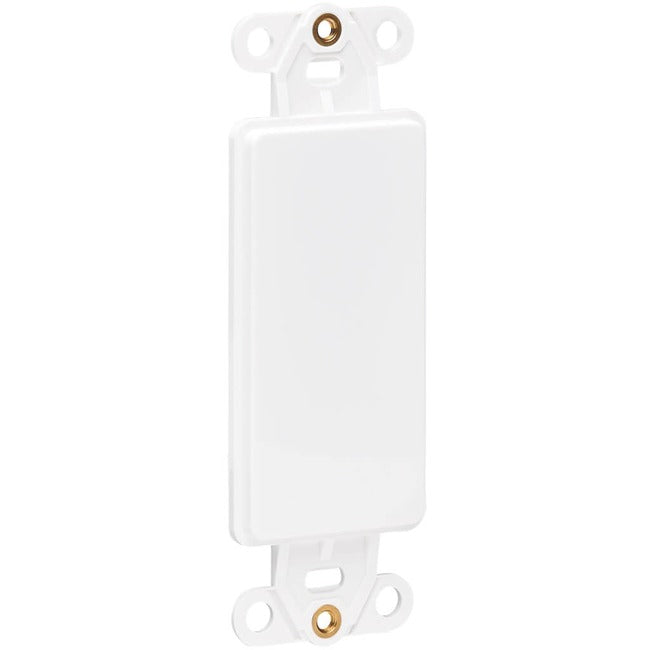 Tripp Lite Center Plate Insert, Decora Style - Vertical, Blank - American Tech Depot