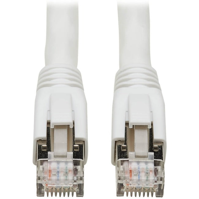 Tripp Lite Cat8 Patch Cable 25G-40G Certified Snagless M-M PoE White 6ft - American Tech Depot