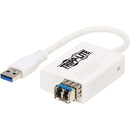 Tripp Lite USB MMF Fiber Transceiver Ethernet Adapter 10-100-1000Mbps LC - American Tech Depot