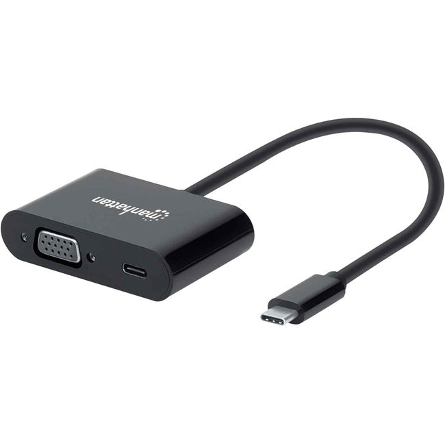 Manhattan USB-C to VGA Converter with Power Delivery Port - American Tech Depot