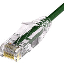 Unirise Clearfit Slim™ Cat6A 28AWG Patch Cable, Snagless, Green, 8ft - American Tech Depot