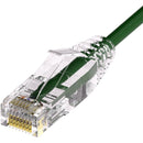 Unirise Clearfit Slim™ Cat6A 28AWG Patch Cable, Snagless, Green, 10ft - American Tech Depot