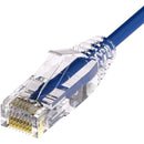 Unirise Clearfit Slim™ Cat6A 28AWG Patch Cable, Snagless, Blue, 20ft - American Tech Depot