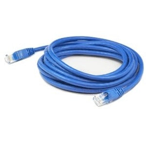 AddOn 12ft RJ-45 (Male) to RJ-45 (Male) Blue Cat6 Straight UTP PVC Copper Patch Cable - American Tech Depot