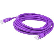 AddOn 1ft RJ-45 (Male) to RJ-45 (Male) Straight Purple Cat6 UTP PVC Copper Patch Cable - American Tech Depot