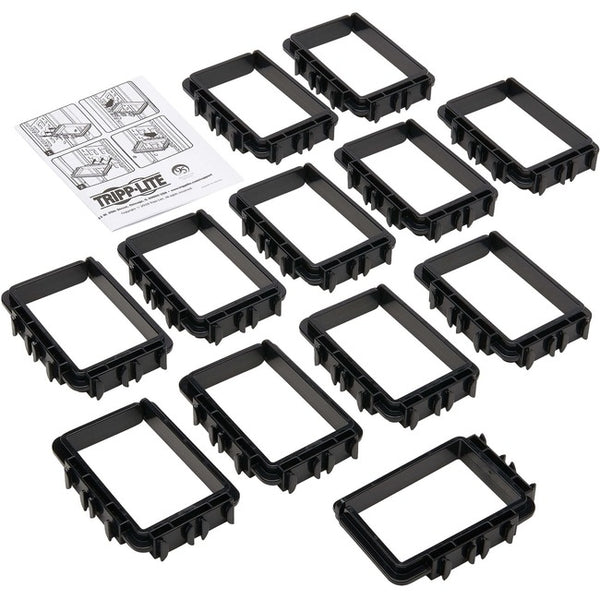 Tripp Lite Cable Management D-Rings Rack Enclosures Button Mount 3x4in 12Pk - American Tech Depot