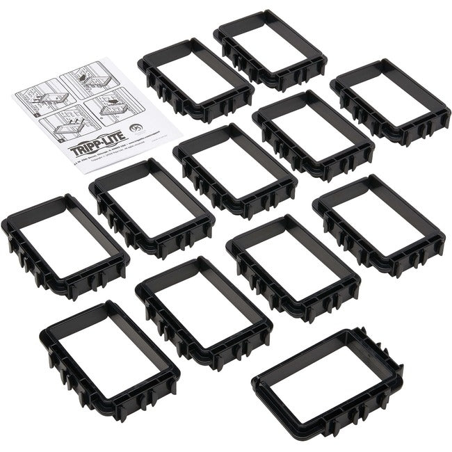 Tripp Lite Cable Management D-Rings Rack Enclosures Button Mount 3x4in 12Pk - American Tech Depot