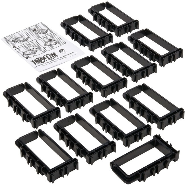 Tripp Lite Cable Management D-Rings Rack Enclosures Button Mount 2x4in 12Pk - American Tech Depot