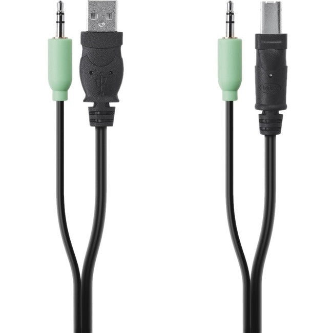 Belkin TAA USB-AUD SKVM CBL, USB A-B, 3.5mm Audio