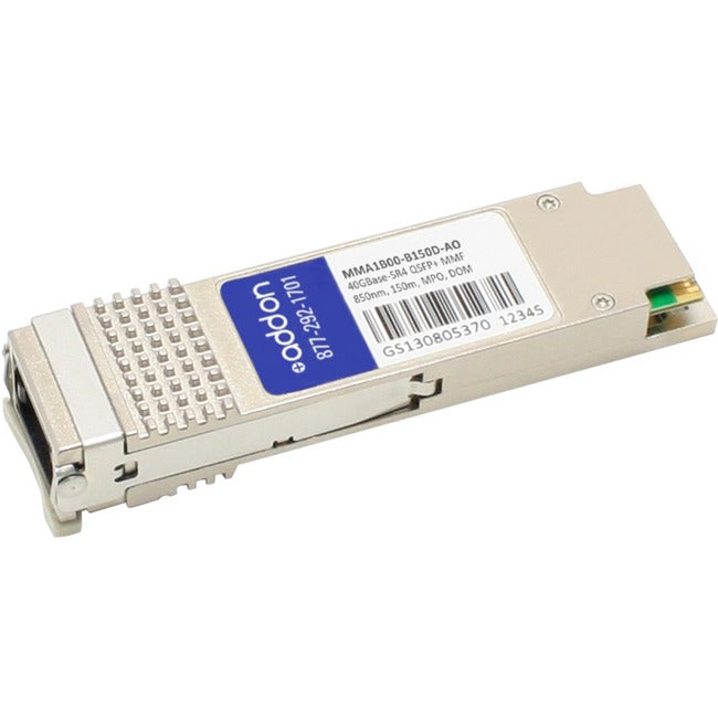 AddOn Mellanox MMA1B00-B150D Compatible TAA Compliant 40GBase-SR4 QSFP+ Transceiver (MMF, 850nm, 150m, MPO, DOM)