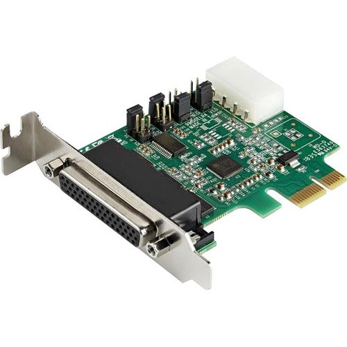 StarTech.com 4-port PCI Express RS232 Serial Adapter Card - PCIe Serial DB9 Controller Card 16950 UART - Low Profile - Windows macOS Linux - American Tech Depot