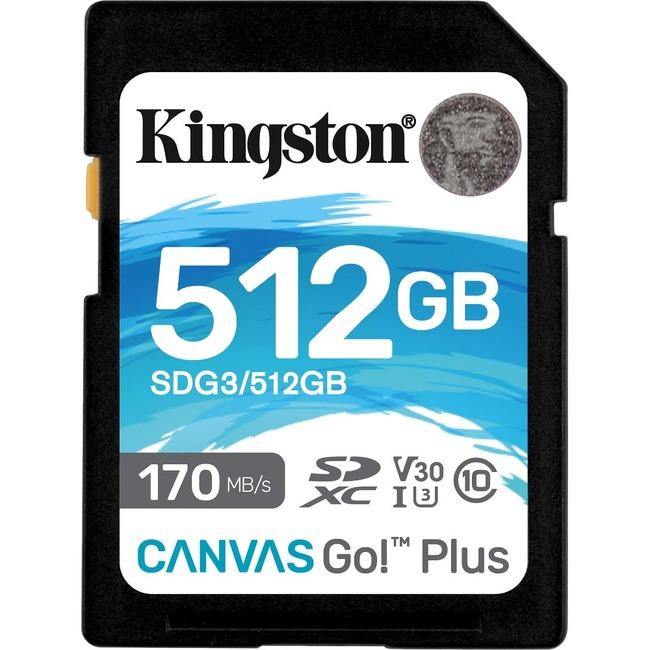 Kingston Canvas Go! Plus 512 GB Class 10-UHS-I (U3) SDXC - American Tech Depot
