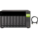 QNAP TL-D800C Drive Enclosure SATA-600 - USB 3.2 (Gen 2) Type C Host Interface Tower