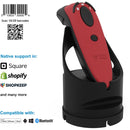 Socket Mobile DuraScan® D740, Universal Barcode Scanner, Red & Charging Dock