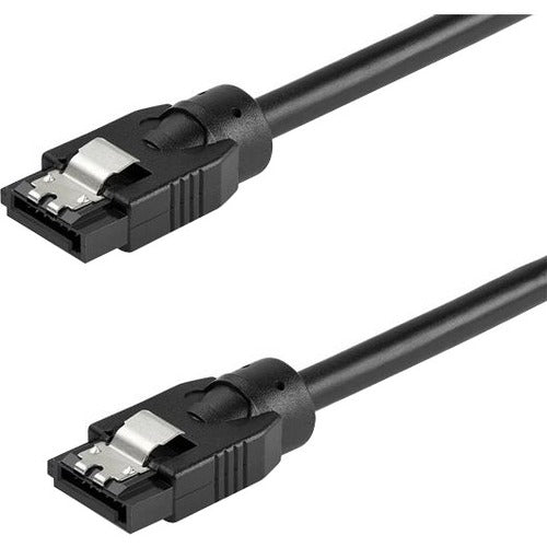 StarTech.com 0.3 m Round SATA Cable - Latching Connectors - 6Gbs SATA Cord - SATA Hard Drive Power Cable - Lifetime Warranty (SATRD30CM) - American Tech Depot