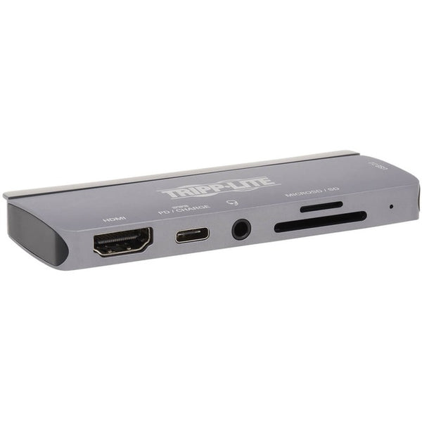 Tripp Lite USB C Docking Station HDMI USB-A SD-Micro SD PD Charging Gray - American Tech Depot