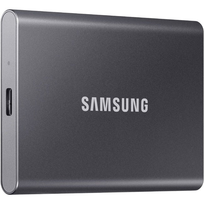 Samsung T7 MU-PC500T-AM 500 GB Portable Solid State Drive - External - PCI Express NVMe - Titan Gray