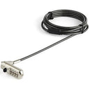 StarTech.com 6ft Laptop Cable Lock for Nano Slot Computer-Tablet-Device- Anti-Theft 4 Digit Combination Security Lock - Vinyl Coated Steel