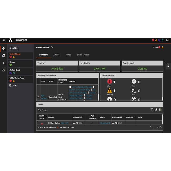 Vertiv Environet Alert Data Center Monitoring 1000 Device License