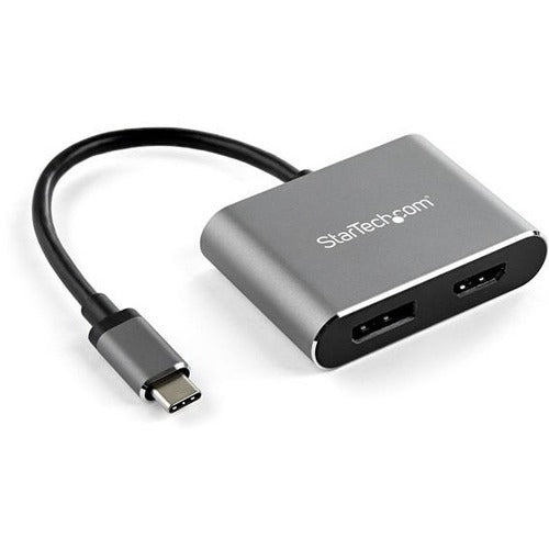 StarTech.com USB C Multiport Video Adapter - 4K 60Hz USB-C to HDMI 2.0 or DisplayPort 1.2 Monitor Adapter - HBR2 HDR - USB Type-C 2-in-1 - American Tech Depot