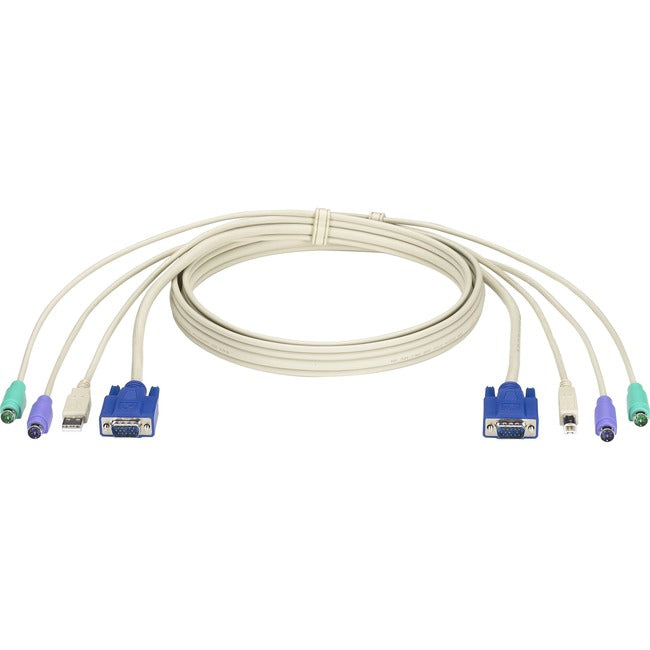 Black Box KVM CPU Cable - DT Pro Series, VGA, PS-2, 9-ft. (2.7-m)