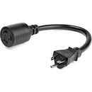 StarTech.com 1ft - 0.3m Power Adapter Cord - Heavy Duty NEMA-L5-20R to NEMA-5-20P - External Power Cable - 12 AWG Power Cord (PAC520PLR1) - American Tech Depot