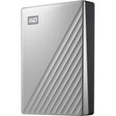 WD My Passport Ultra WDBFTM0040BSL 4 TB Portable Hard Drive - External - Silver - American Tech Depot