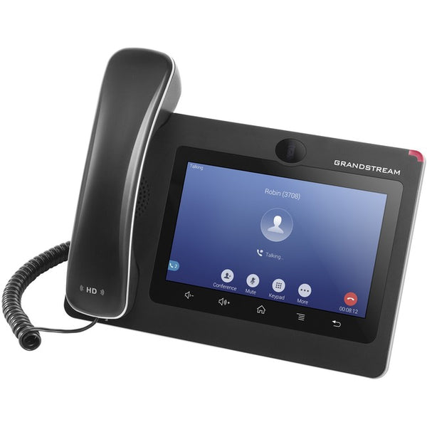 Grandstream GXV3370 IP Phone - Corded - Corded-Cordless - Bluetooth, Wi-Fi - Desktop, Wall Mountable - Black
