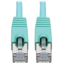 Tripp Lite Cat6a Ethernet Cable 10G STP Snagless Shielded PoE M-M Aqua 8ft - American Tech Depot