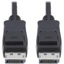 Tripp Lite DisplayPort 1.4 Cable w Latching Connectors 8K HDR M-M Black 1ft - American Tech Depot