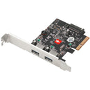 SIIG USB 3.1 2 Port PCIe Host Adapter - Type A - American Tech Depot