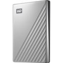WD My Passport Ultra WDBKYJ0020BSL 2 TB Portable Hard Drive - External - Silver - American Tech Depot