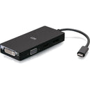 C2G USB C Multiport Adapter with HDMI, DisplayPort, DVI & VGA - American Tech Depot