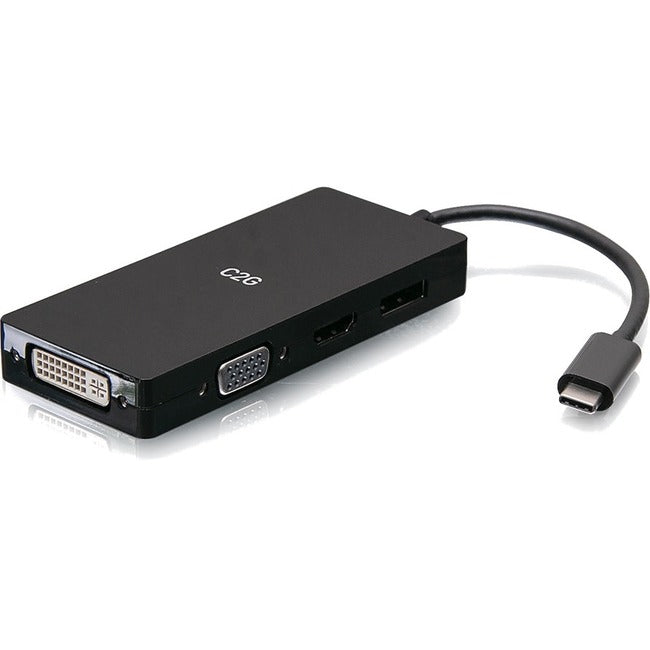C2G USB C Multiport Adapter with HDMI, DisplayPort, DVI & VGA - American Tech Depot