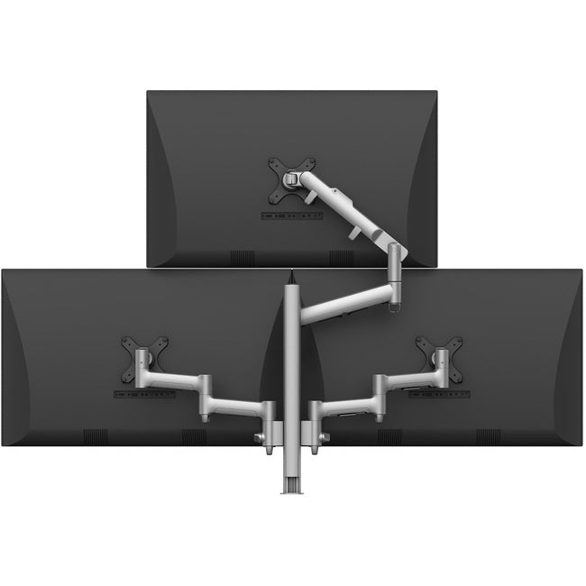 Atdec triple monitor arm "pyramid" desk mount - Flat and Curved up to 32in - VESA 75x75, 100x100