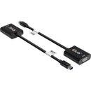 Club 3D MiniDisplayPort to VGA Black Active Adapter M-F