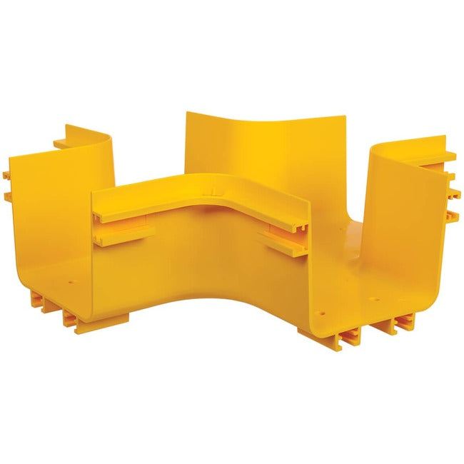 Tripp Lite Toolless Horizontal 4-Way Junction for Fiber Routing System, 120 mm (5 in) - American Tech Depot