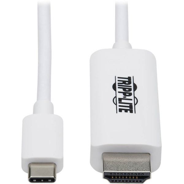 Tripp Lite USB C to HDMI Adapter Cable 4K, 4:4:4 Thunderbolt 3 White 6ft - American Tech Depot