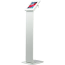 CTA Digital Premium Locking Floor Stand & Enclosure for iPad 10th Gen 10.9" & More (White)