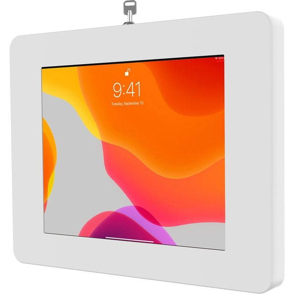 Locking Wall Mount - CTA Paragon Premium Locking Wall Mount Enclosure for iPad 8th Gen, iPad Air 4, Galaxy Tab, Lenovo Tab 4, Surface Go, Galaxy Tab S5E, Zebra Tablets, And More (White)