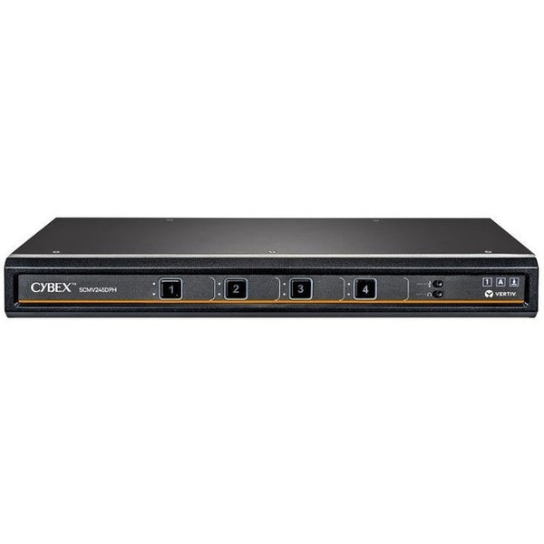 Vertiv Cybex Secure MultiViewer KVM Switch | 4 port | NIAP Approved | Dual AC